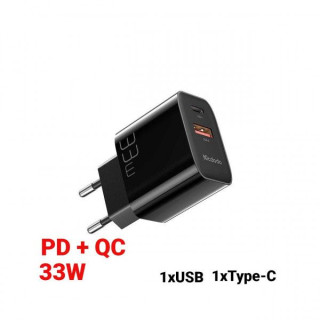 Incarcator Retea Mcdodo Dual USB PD+QC 33W Black